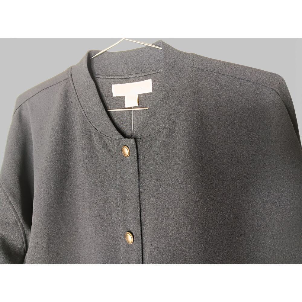 New with tags Michael Michael Kors Button Jacket Black Gold Buttons Large - Picture 6 of 15